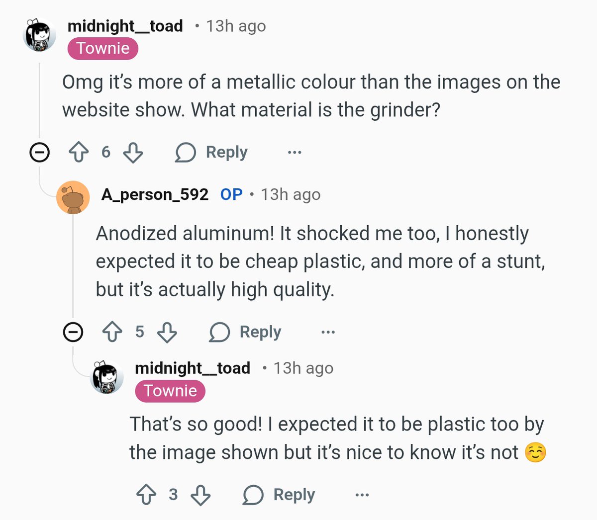 mitskicentral's tweet photo. 🚨 A Reddit user who bought Mitski's catnip grinder was amazed by the quality!

"I honestly expected it to be cheap plastic, and more of a stunt, but it’s actually high quality." https://t.co/SS3Q0jCVBU