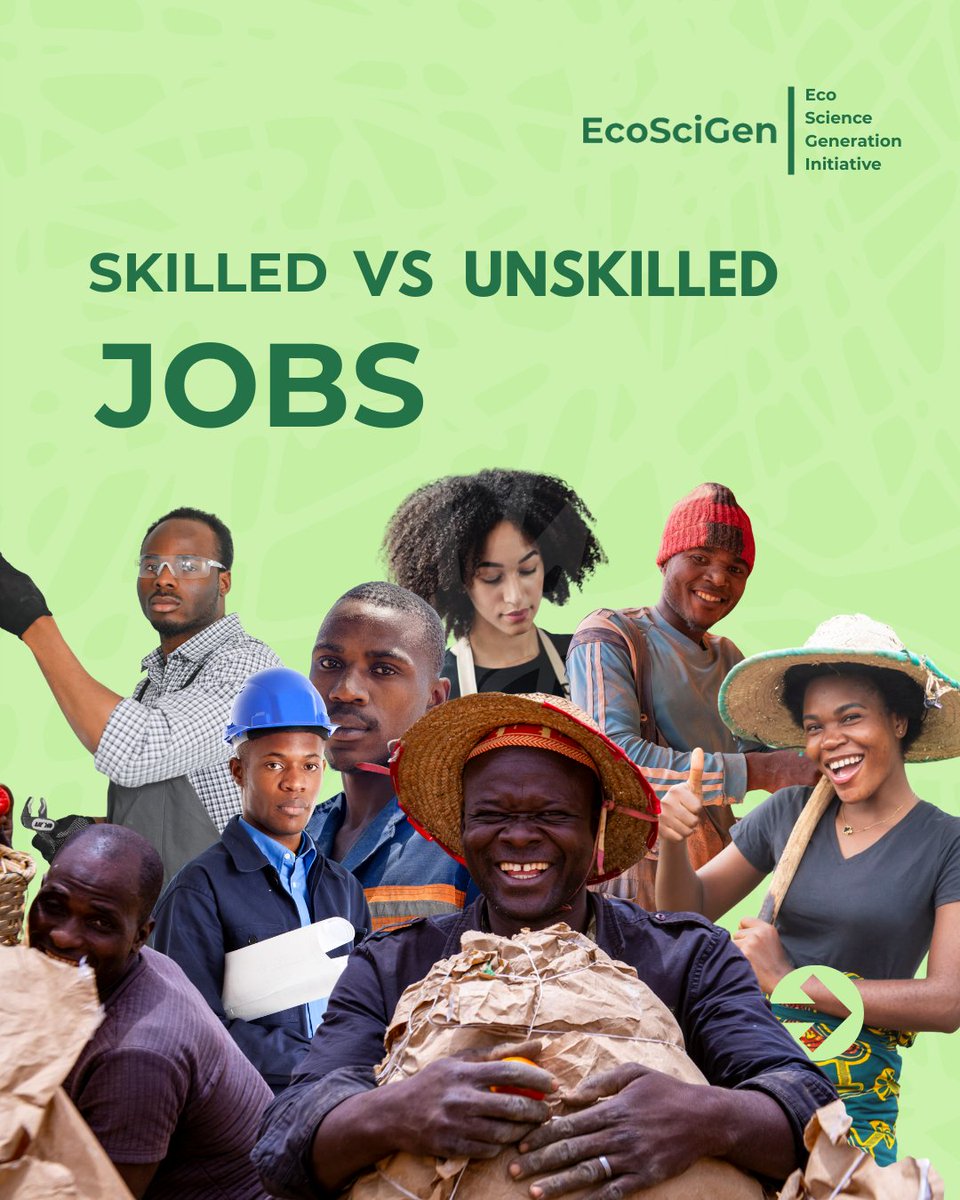 ecoscigen's tweet photo. Unskilled job or undervalued labour?
Now we’re saying “Green Unskilled Jobs.” 

Yet climate justice affirms dignity in all work.
Let’s talk 👇🏽

#greenJobs #climatejustice #ecoscigen https://t.co/rdJhdMzSd4