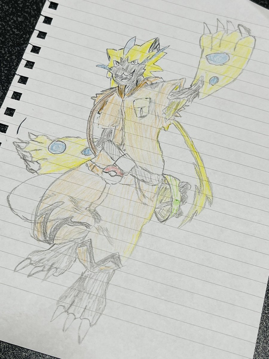 久々の娘とお絵描きタイム ゼラオラに挑戦しました みんななんであんな