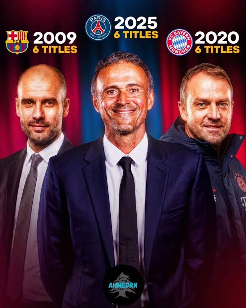 Barcelona is the only club in history to have been coached by all three European sextuple winners. When you are big, you are big. 💙♥️