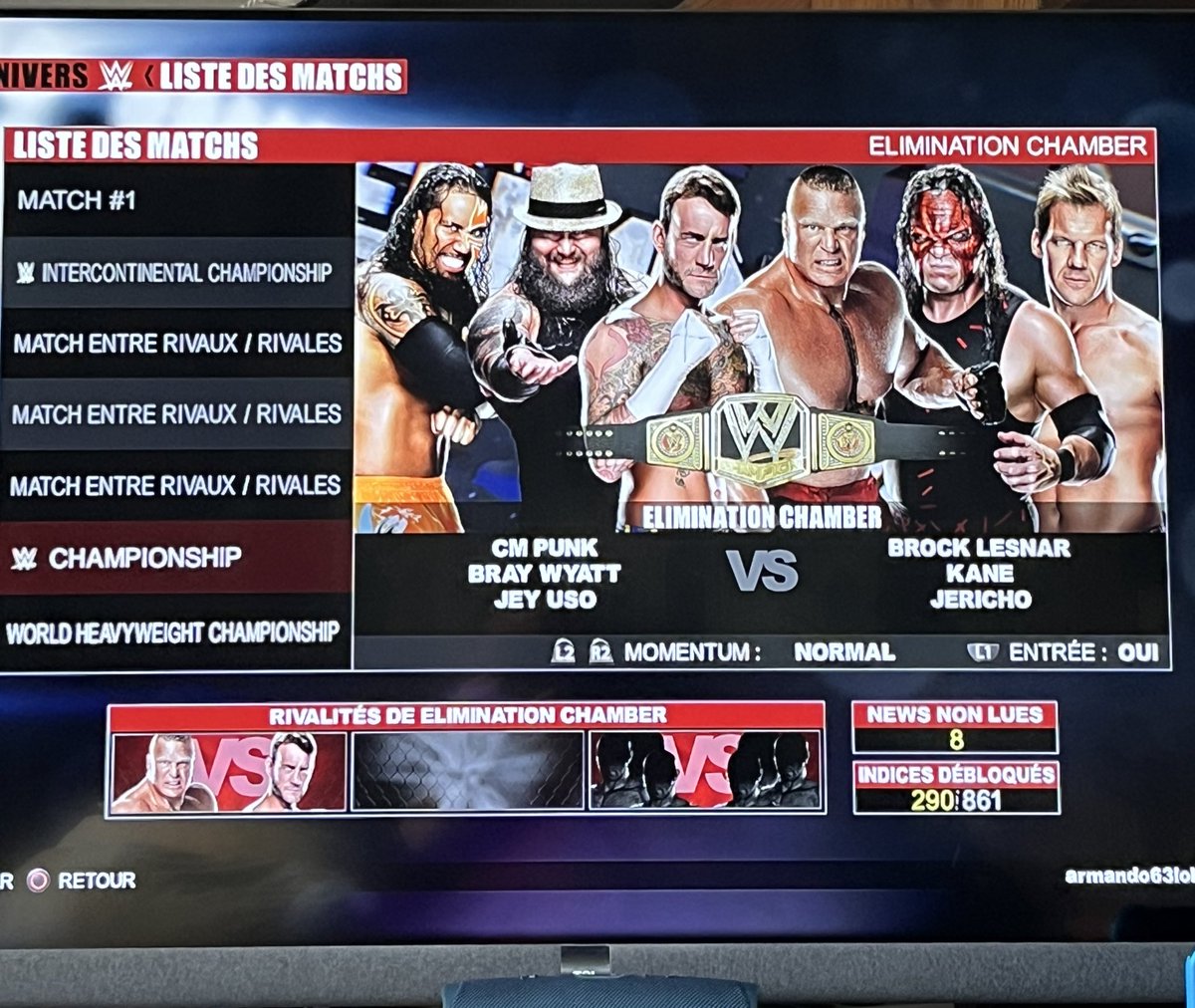 Même sur un jeu sorti y’a 12 ans… même si le gars était encore dans la division tag…

IL ARRIVE À SE POINTER POUR UN MATCH AU TITRE MONDIAL IL CASSE LES BURNES