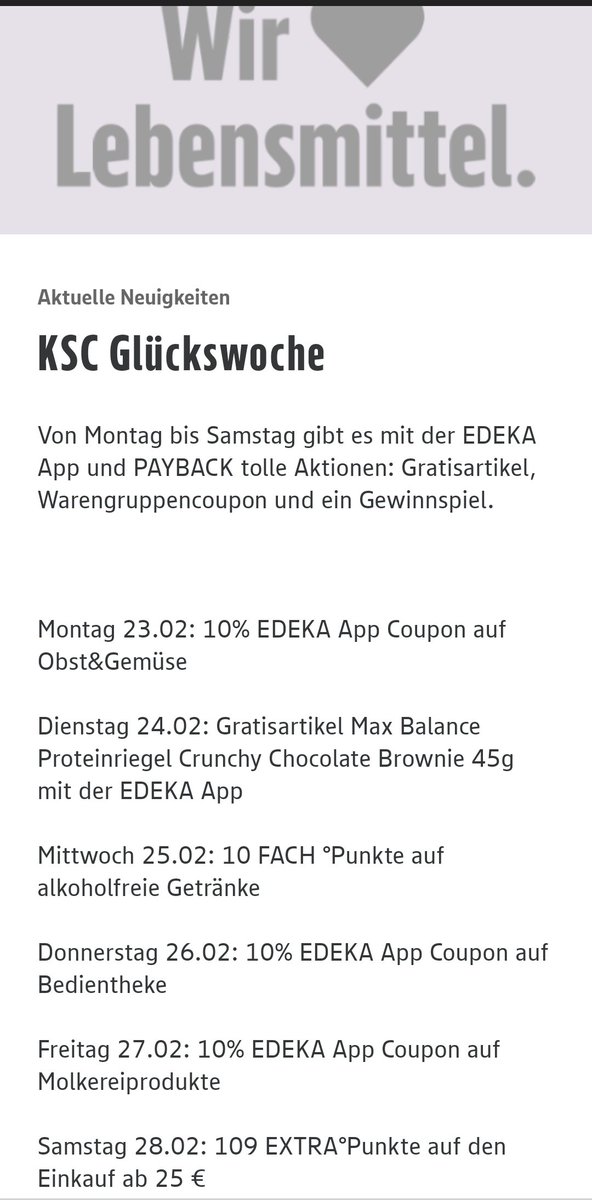 Gerade in meine #Edeka App eingespielt bekommen. Ich glaube ich muss mir einen neuen Stammladen suchen oder was ist das? 😂😂 #VfB