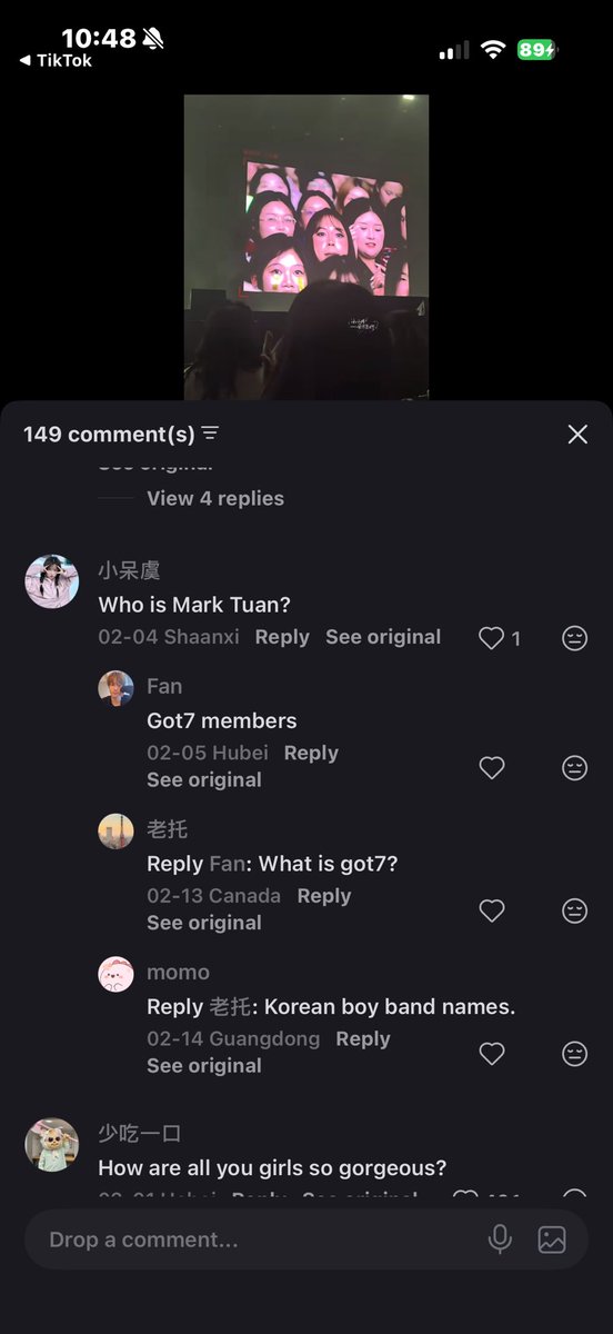 ahgaminoz's tweet photo. On rednote 
Who is Mark Tuan?
Got7 member 
What is got7? 
😭😭😭😭😭😭 https://t.co/Nm0K3ZjLl8