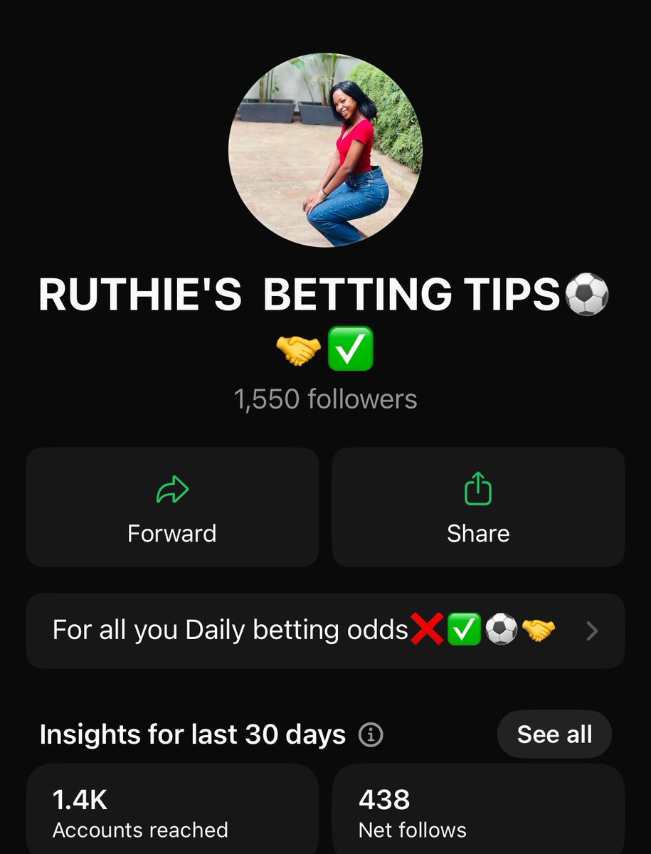 Even today we shall share some juicy odds across all our platforms 
We see how the week starts🤗🥳

wa.me/+256782300801 to subscribe and always be updated!📞🙏