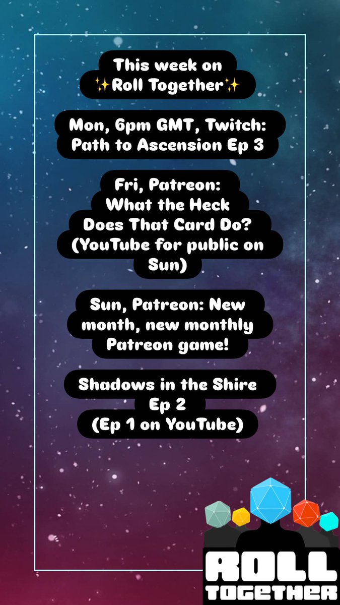 Roll Together RPG tweet media
