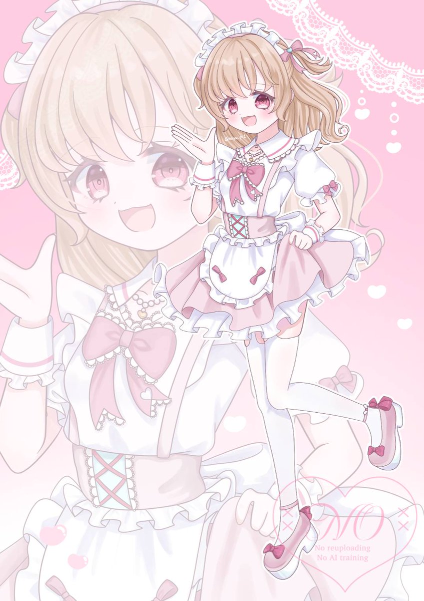 nayu_pi1's tweet photo. 女の子、ピンク、メイドちゃんが大好きです〜💖
おえかきお友達欲しいなの気持ちです…！🎀
#3連休はフォロワーさんが増えるらしい 
#絵描きさんと繋がりたい
#冬の創作クラスタフォロー祭り https://t.co/MUy5ADAGNi