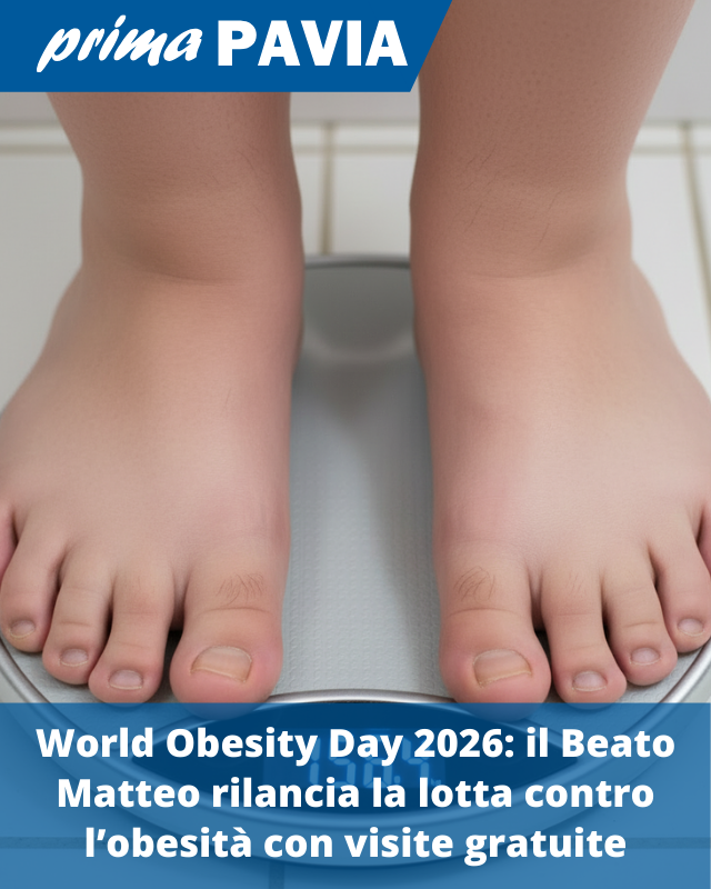 PrimaPavia's tweet photo. LEGGI QUI: https://t.co/S5gDwskRRc
#WorldObesityDay #Vigevano #BeatoMatteo #Obesità #Prevenzione #VisiteGratuite #Notizie #News https://t.co/CSjsu2KjUe
