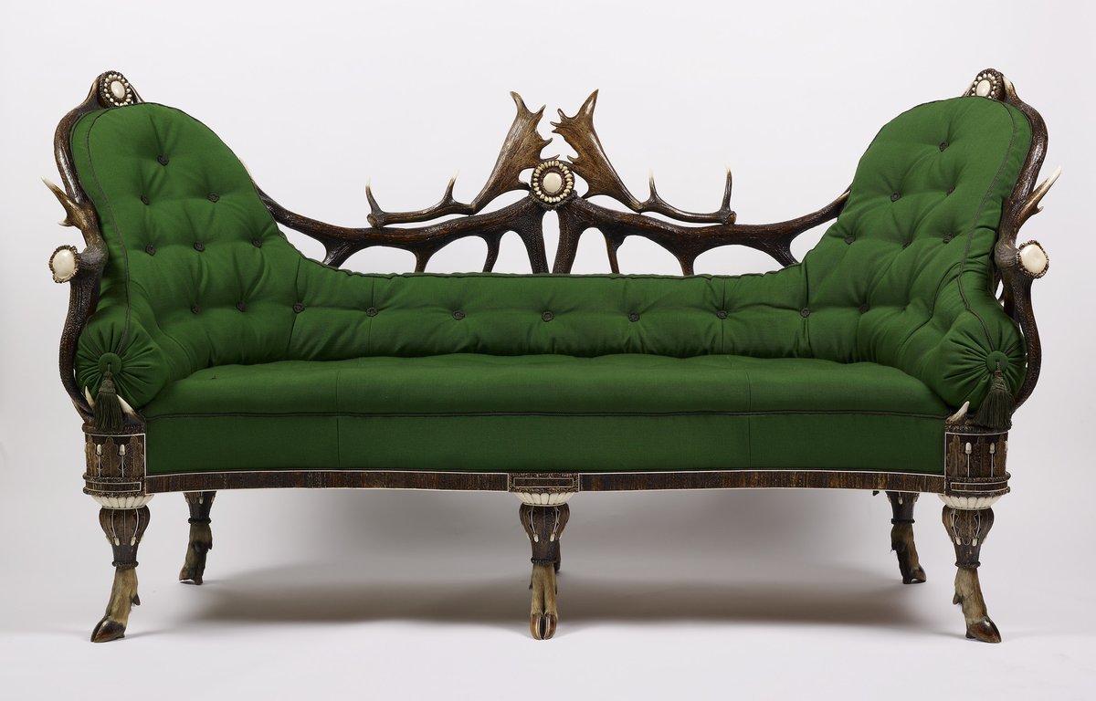 Antler sofa, 1845. Royal Collection.