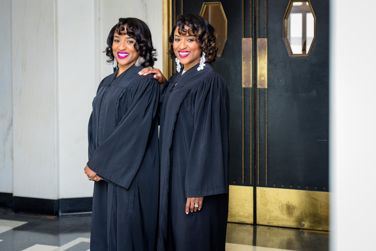 africagiant's tweet photo. Some twins share a birthday. Others share a bond. But Shanta Owens and Shera Grant? They share a courtroom—and a place in history.

They are the first and only set of twins ever to serve together on the same district court in Alabama. Identical in face and matched in purpose, these two sisters are proof that when you walk the same path with someone who shares your dreams, you can go further than you ever imagined.

Their story didn't start in a courtroom. It began in childhood, in the quiet magic of a library, where their mother—a librarian—planted seeds that would one day grow into something extraordinary. She filled their world with books, with debate, with the belief that knowledge was power. And those two little girls? They listened.

They grew up to graduate from Alabama State University, then pushed further, earning their law degrees from LSU. Shanta, the elder by just four minutes, was the first to make her mark, elected as a criminal court judge in 2008. Eight years later, her sister Shera followed—not just joining the bench, but joining the very same courthouse. Today, one presides over criminal matters. The other, civil.

Together, they are more than judges. They are a testament to what happens when passion meets purpose, and when family lifts you high enough to touch history.