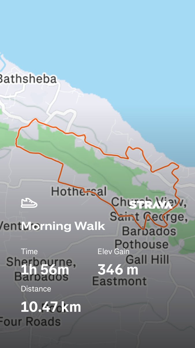 My early morning walk : strava.app.link/vU5tAmiuZ0b