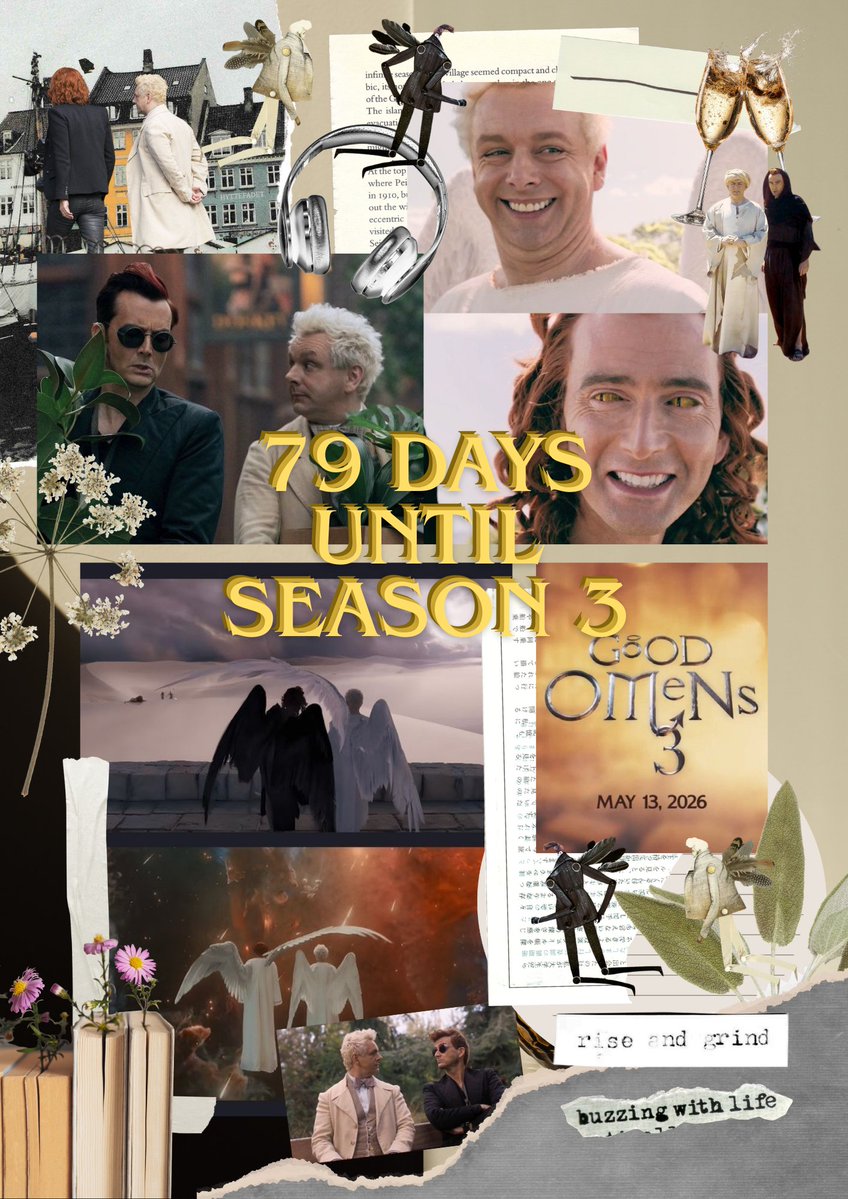 79 days until season 3 ✨ Dang, time flows fast... #GoodOmens