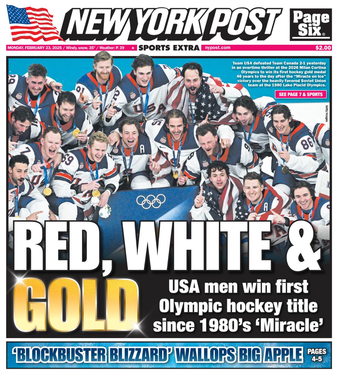 NY Post front page