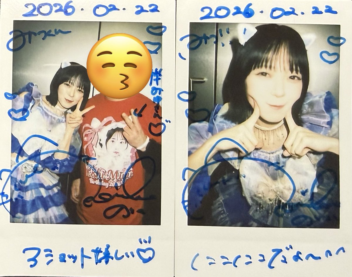 昨日のチェキ①です。 いつも大好きのりちゃん。 どうしてものりちゃん