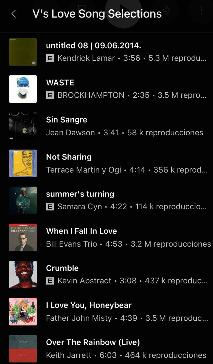 [INFO] #V has been added new songs to Youtube Playlist “Love Song Collection”

“What is your love Song?”
✅ music.youtube.com/playlist?list=…
#whatisyourlovesong