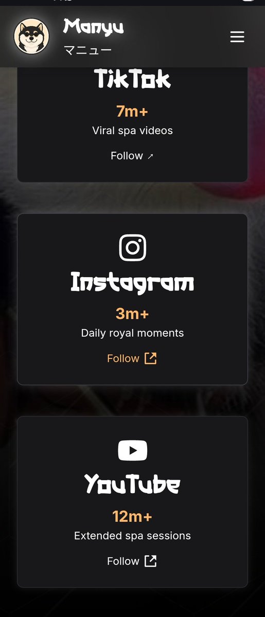 Live $MANYU swipe #MANYU 

Whats next for manyu on the road map between january - march? 👀 what do you think? #ManyuArmy 🔥🚀

BIG THINGS TO COME 0x95af4af910c28e8ece4512bfe46f1f33687424ce <a href="/RealManyu/">Manyu Community</a>🐾

#Memecoin1000x 
#memecoin 
#Altcoins 

$PENGU $SHIB $PEPE $DOGE