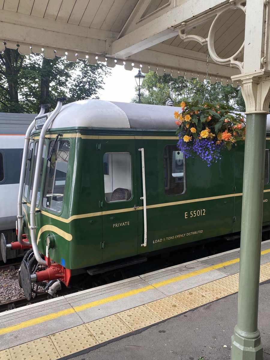 RailwayTrust's tweet image. Privately owner #WeardaleRailway resident #class122 ‘bubble car’ has made a welcome return to the line with our #volunteers refreshing competencies in recent weeks #trains