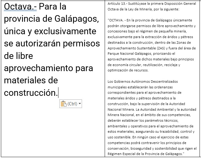🚨 SOS Galápagos

El proyecto original de Ley Orgánica para el Fortalecimiento de Sectores Estratégicos de Minería y Energía nunca contempló a Galápagos para actividad minera. 

Ahora, luego de una única sesión para tratar el informe para segundo debate, donde además invitaron a