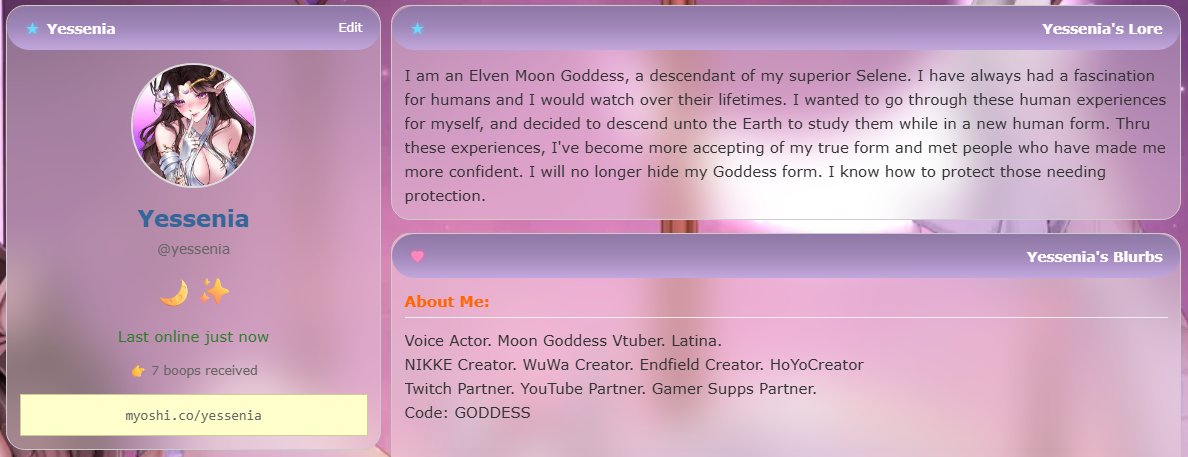 Yessenia 🌙✨ Moon Goddess Vtuber tweet media