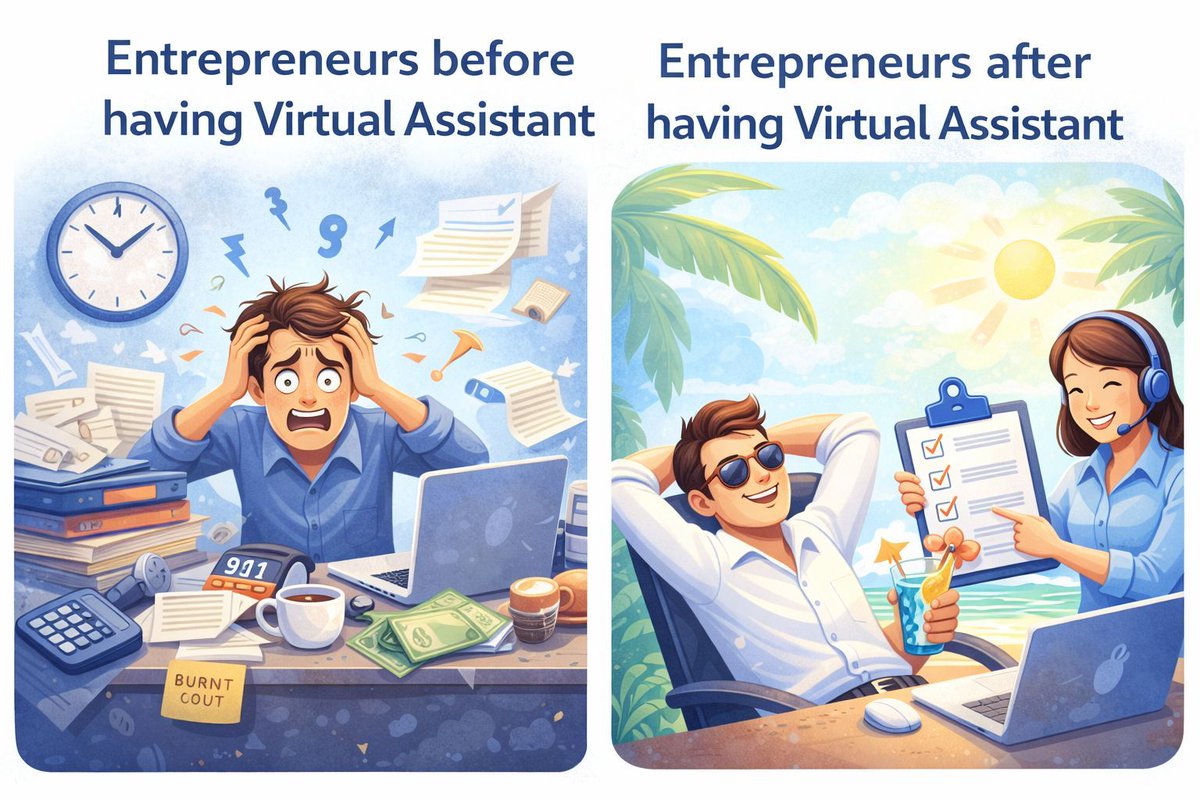 shieldonva's tweet photo. “Entrepreneurship isn’t about doing everything yourself—it’s about doing the right things with the right support."

💡 Let’s build a smarter workflow together.
📩 Send me a DM and let’s talk about how I can support your business.

#VALife https://t.co/qtpOfj8wxi