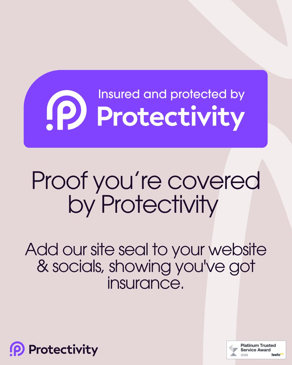 Protectivity's tweet photo. Did you know that for many of our products, we offer a free proof of insurance image called a site seal! You can access this in your customer to add to your website, social media and more to show you're insured by Protectivity insurance! Take a look today! https://t.co/pt5X92Plp1