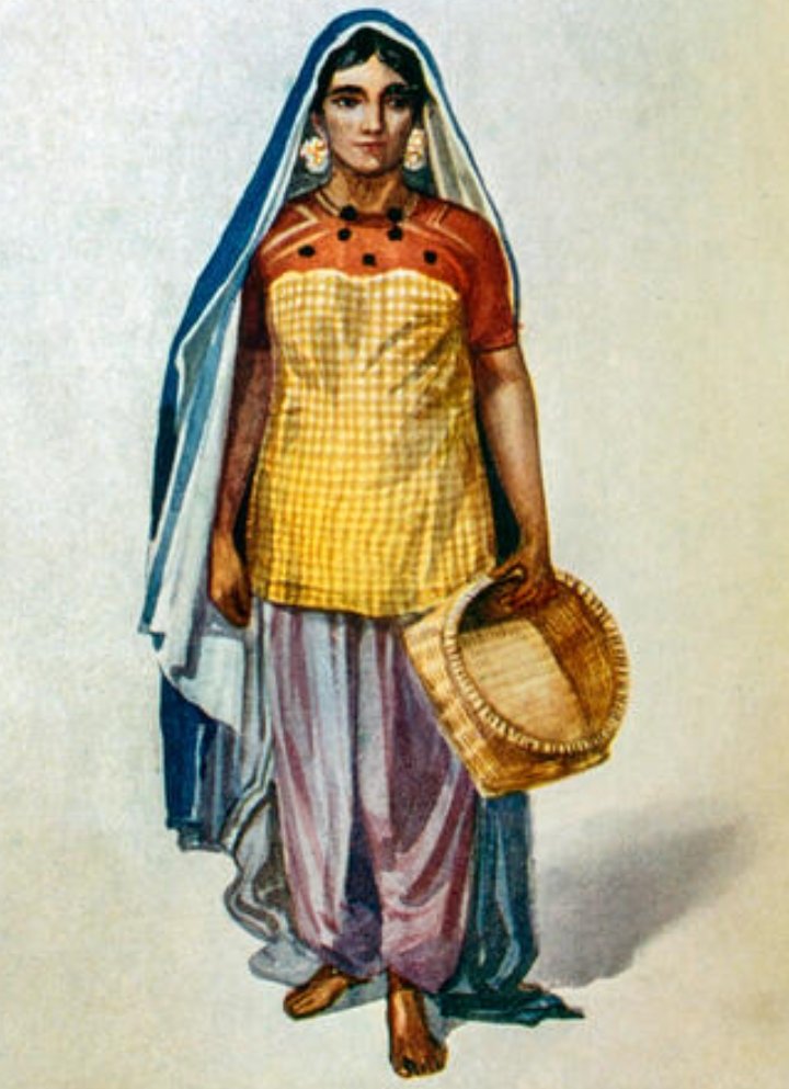 Painting of a Sindhi Mohana/Mallah (Fisher women)