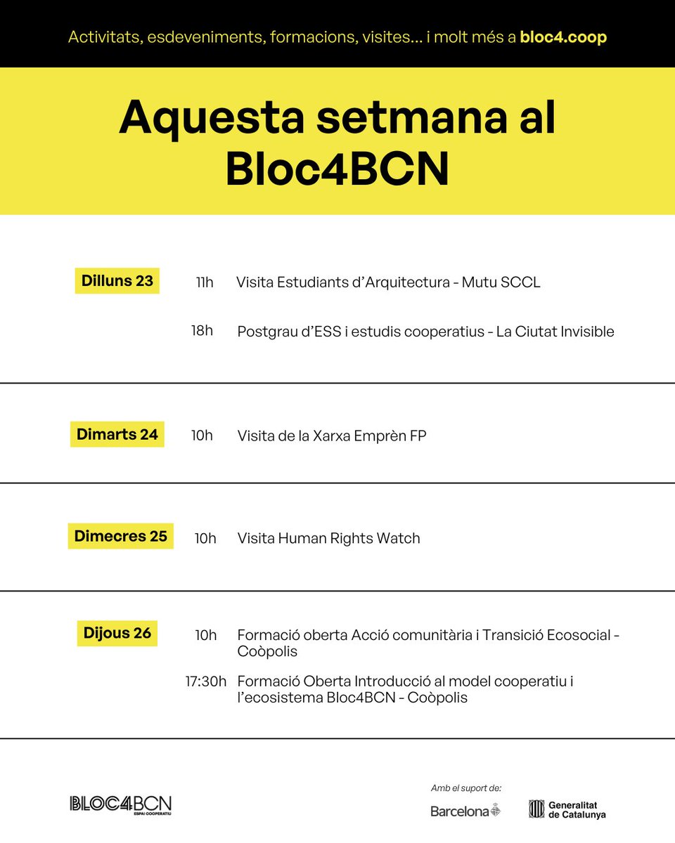 Bloc4BCN - Espai cooperatiu tweet media