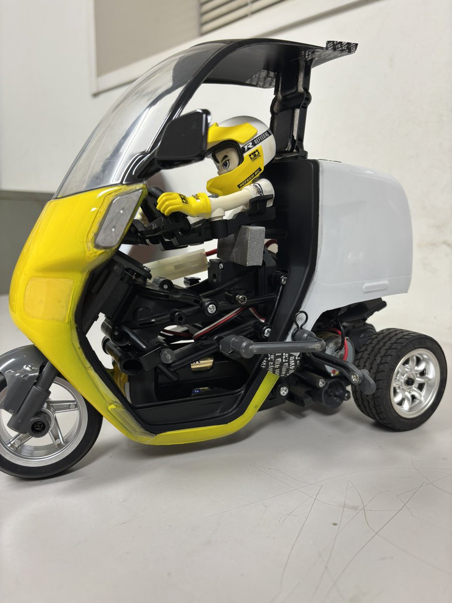 ダンシングライダーのボディをジャイロキャノピーに替えるプロジェクト