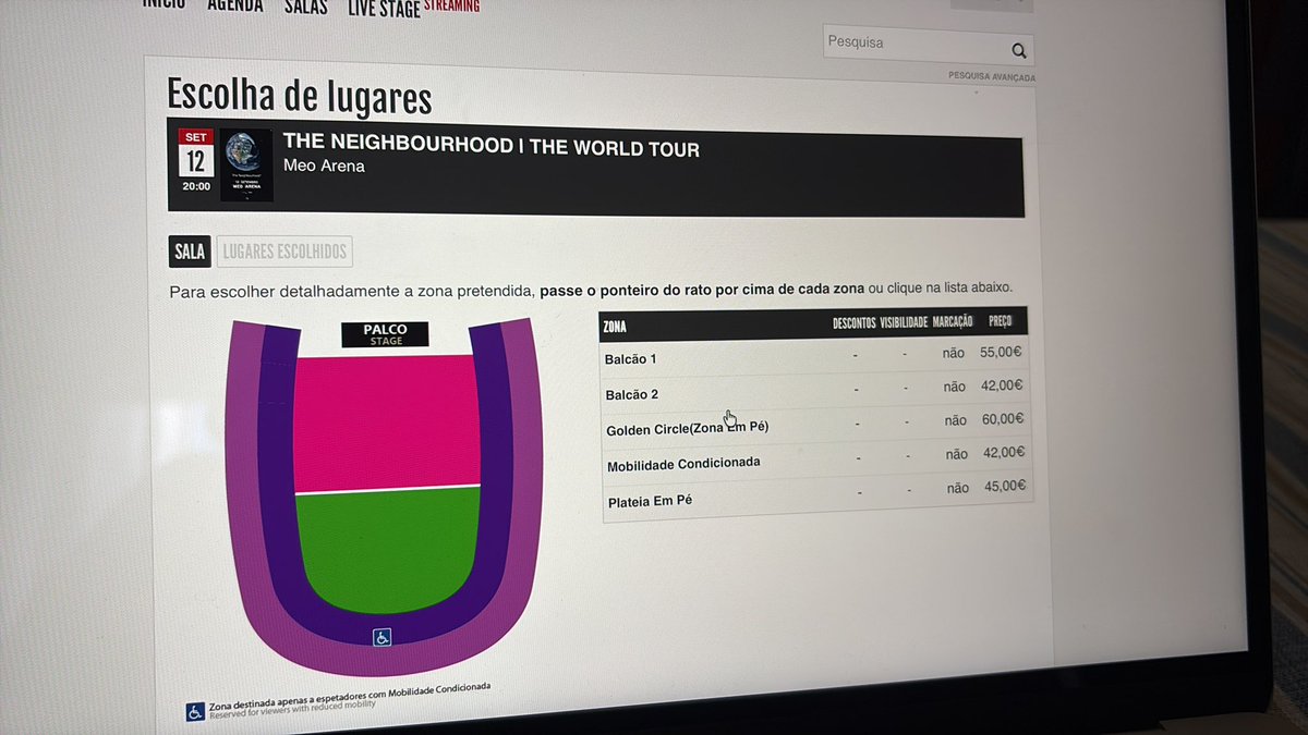 o preço dos bilhetes para os the neighbourhood 🤌🏻🤌🏻
