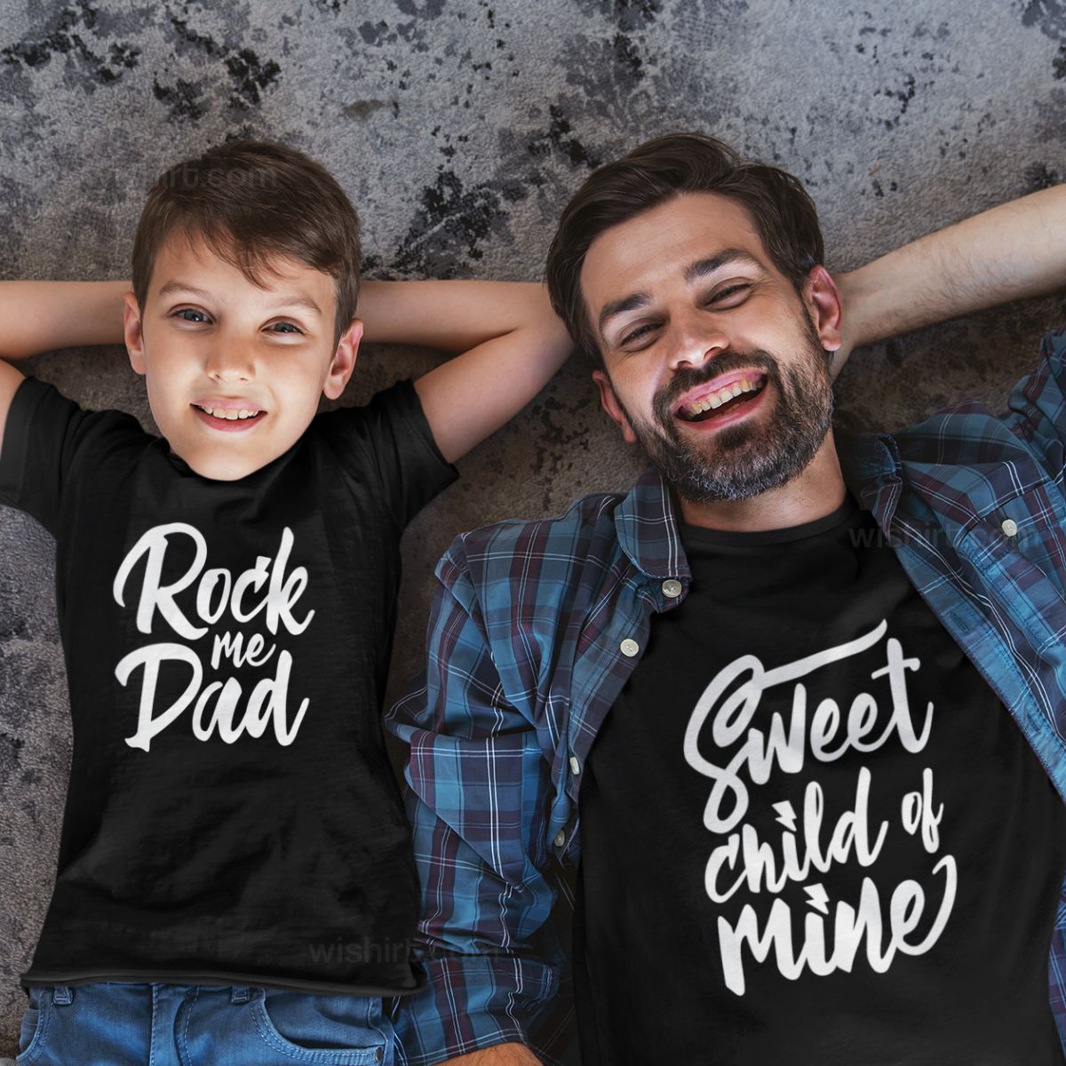 WishirtCom's tweet photo. Sweet Child of Mine Father and Kid T-shirt Set  
https://t.co/1Q9P8GdovO

👉 Do you and your kid love rock music?

A set of t-shirts inspired by Guns N' Roses' classic "Sweet Child O' Mine."

The dad's shirt features bold lettering with "Sweet Child of Mine," while the matching kid's shirt says "Rock Me Dad."

Perfect for rock-loving dads and kids following in their footsteps.

This Wishirt set is a fun, meaningful way for music-loving parents and kids to show their bond.

#wishirt #matchingfamilytees #fathersdaygift #dadandkids #fatherhood