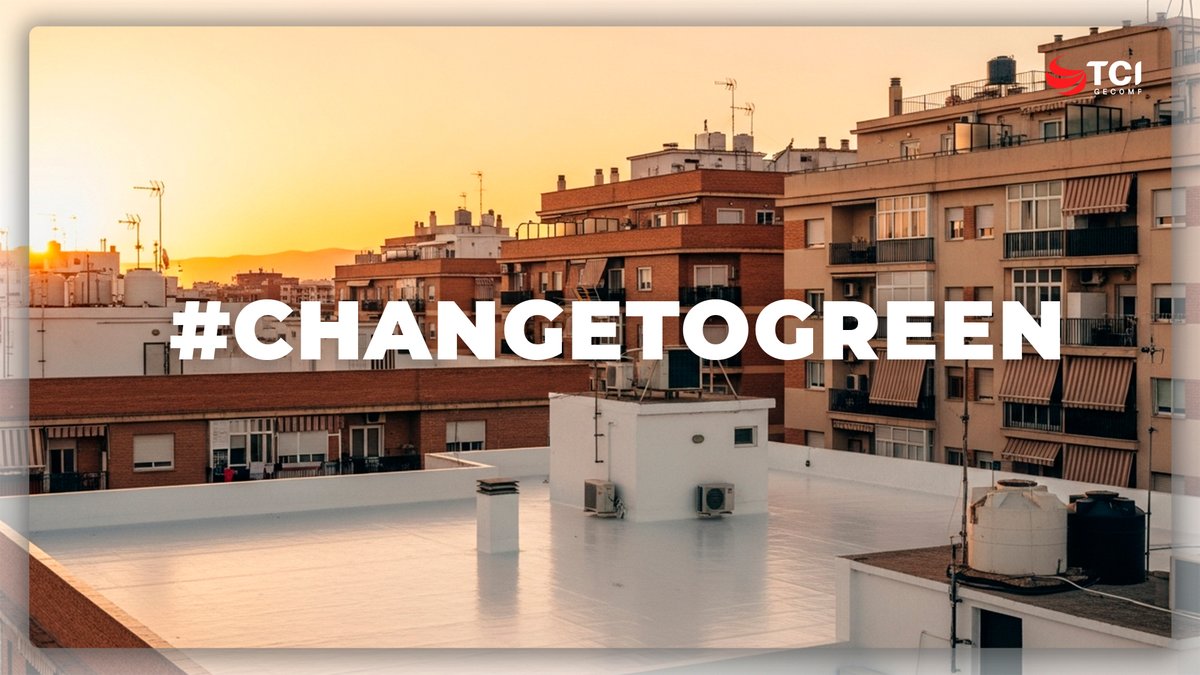 ¿Sabías que el color de tu tejado afecta a tu factura?☀️
Las zonas oscuras absorben hasta el 90% del calor, creando "islas de calor" que disparan el uso del aire acondicionado.
 
Pintar la azotea de color claro puede bajar la temperatura interna hasta 5°C
 
#TCI #ChangetoGreen