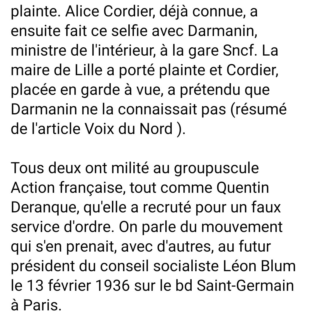 Il était une fois... Alice Cordier, Darmanin et l'Action Française.
« Darmanin revient, l’Action française en a besoin ! », scandaient dans les rues de Paris les militants du mouvement royaliste d’extrême droite, en mai 2023.
facebook.com/share/p/186rXm…