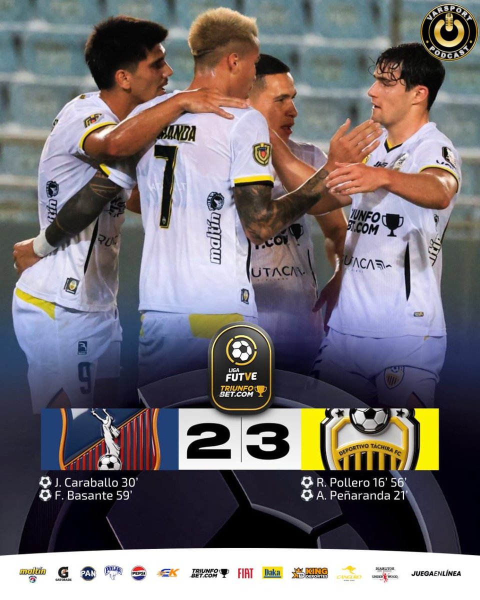 #LigaFUTVE #TorneoApertura2026 Jornada 4

Táchira logra victoria donde se sufrió al final ante Monagas 

Destacar el aspecto ofensivo en plan estelar de Peñaranda , Pollero y la solvencia en el arco de Camargo 

Sigue en deuda la defensa y primera línea de volantes