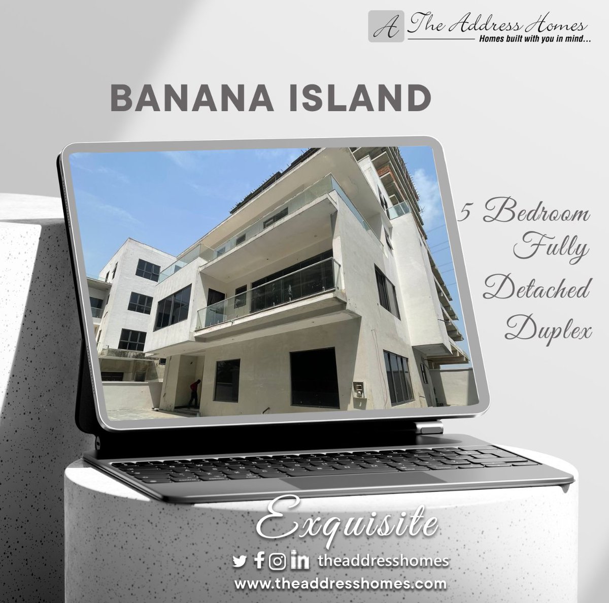 Experience the world of royalty we curated for a few discerning people with a unique sense of style. Opt for this exquisite spacious 5 Bedroom Fully Detached Duplex with BQ. It’s more than a home, but a taste of luxury.

Location: Banana Island, Ikoyi, Lagos State

For more