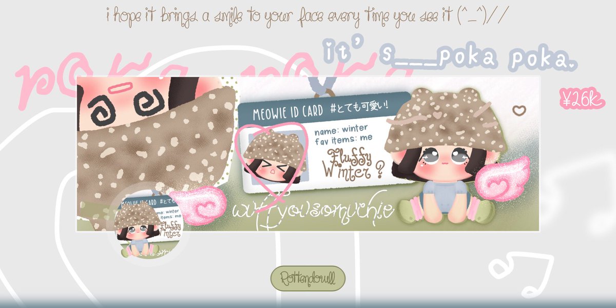 rottendowll's tweet image. 🧸⨳ help repost ?  🫕 d-danke  .  .

mmlo &amp;gt;  。o  bantu ospek layout chibi yuk 🎡
[ おやつ行こう ]  ⌕ 🫙︵ ₊ jika ada kesamaan dengan BA lain tolong DM aku 🛝 യ tersedia open by req  :,,___33

🧃 ¥26K free retext 

⑅ #zonaba #zonauang 🎀幸せの店