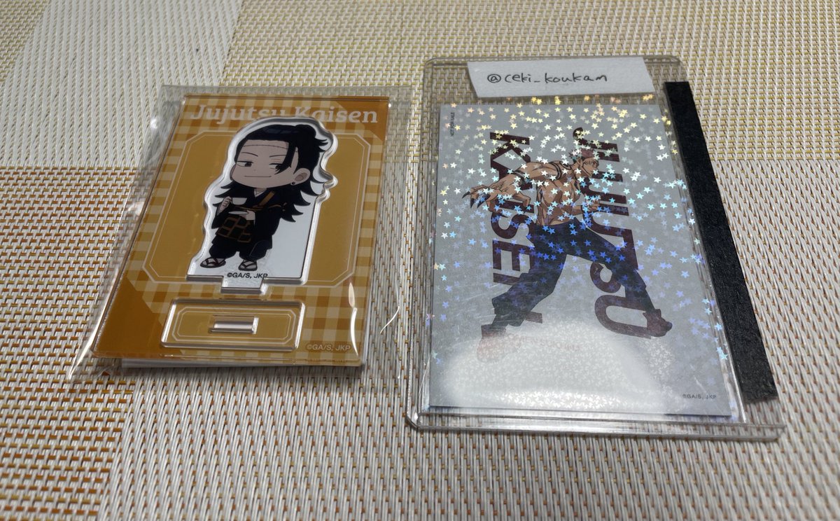 ceki_koukan's tweet photo. 【交換】呪術廻戦　中外カフェ　トレーディングアクリルスタンド　アクスタ　ミニキャラ

譲)羂索
求)宿儺or虎杖

郵送にて。
子育て中につき同日発送の対応は難しいです。
難しいかと思いますがよろしくお願いいたします。 https://t.co/LFTnBKZ4Ij