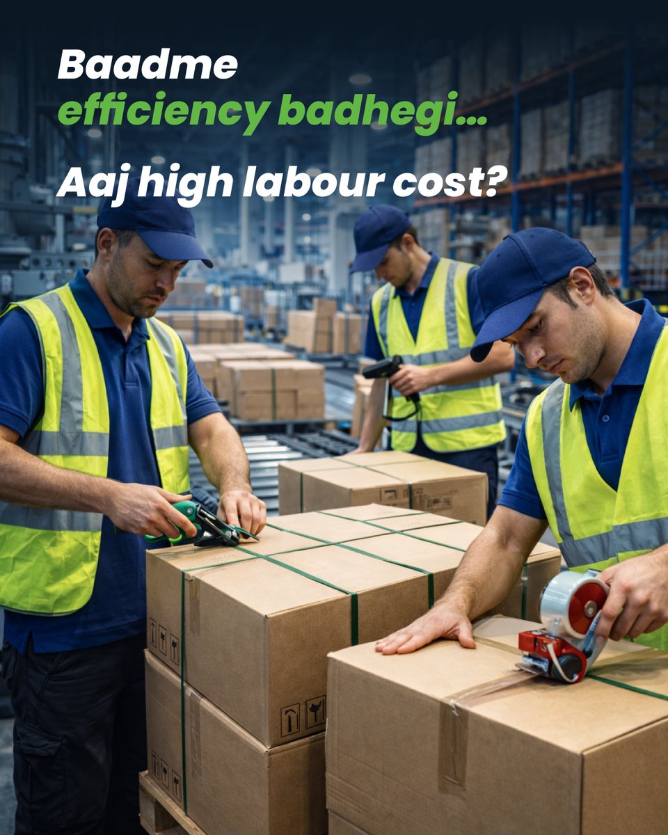 bandma_india's tweet image. Baadme sounds small…

Until it costs you speed, efficiency, and growth.Upgrade today. Because “later” is expensive.
.
.
.
#Bandma #BaadmeNahiAbhi #PackagingAutomation #SmartManufacturing #BusinessGrowth