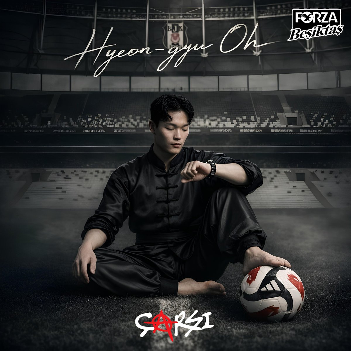 Mücadele. Hırs. Azim. Emek.
Arma için savaşmayı bilen, formasını teriyle ıslatan adam her zaman şanlı Beşiktaş tribünün baş tacıdır.

Anınla, şanınla sen yürü; arkanda bu büyük 
camianın gücü.

Hyeon-gyu Oh 🦅

#forzabesiktas #çArşı