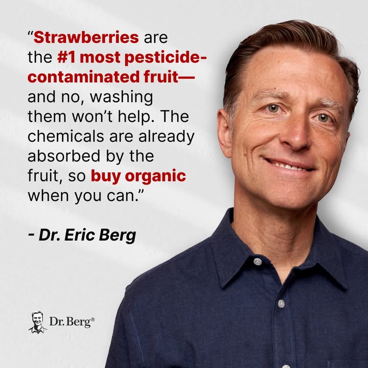 When buying strawberries, go organic!