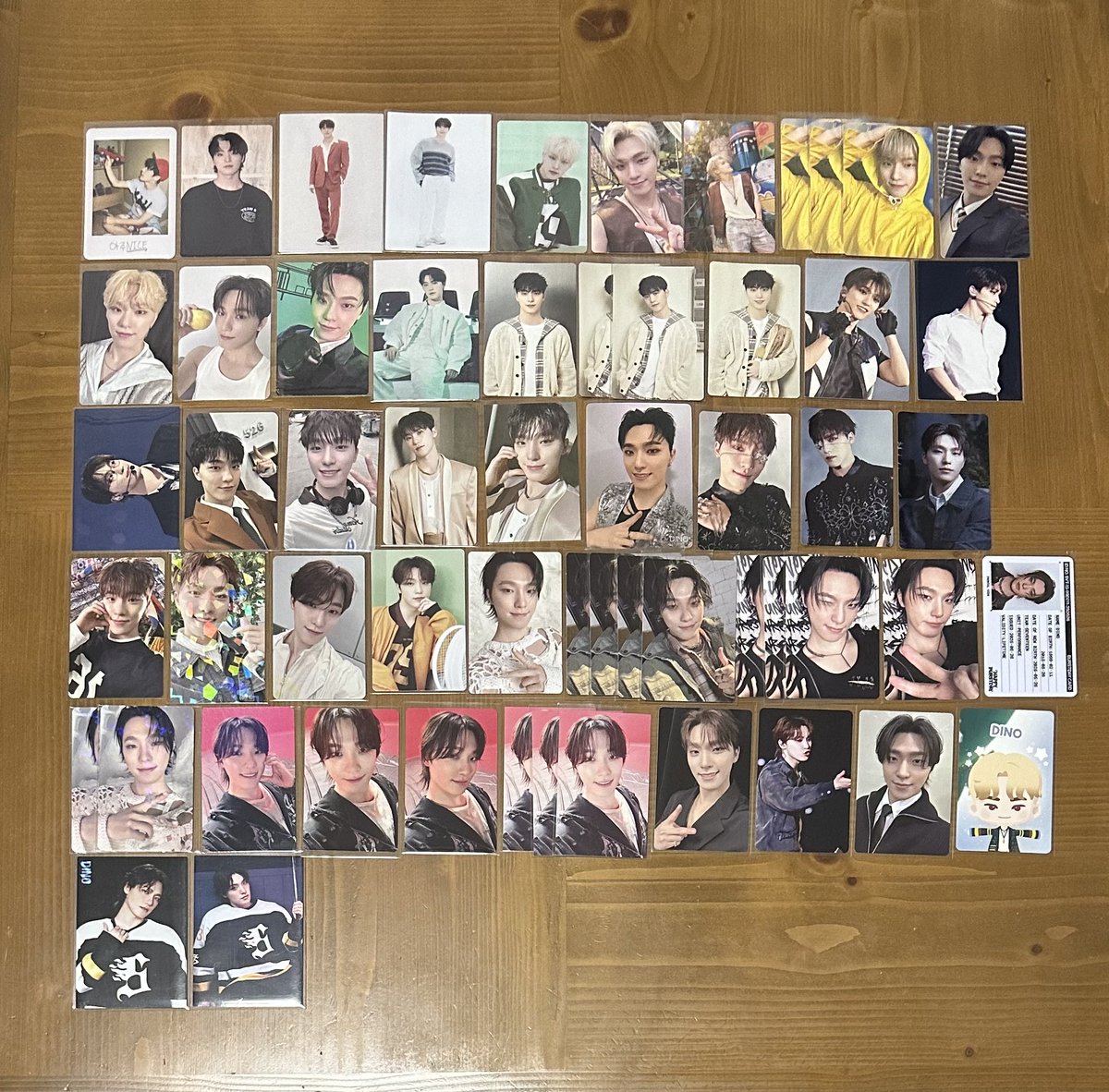 SEVENTEEN セブチ 過去トレカ アルバム 交換 CARATZONE 特典 ラキドロ