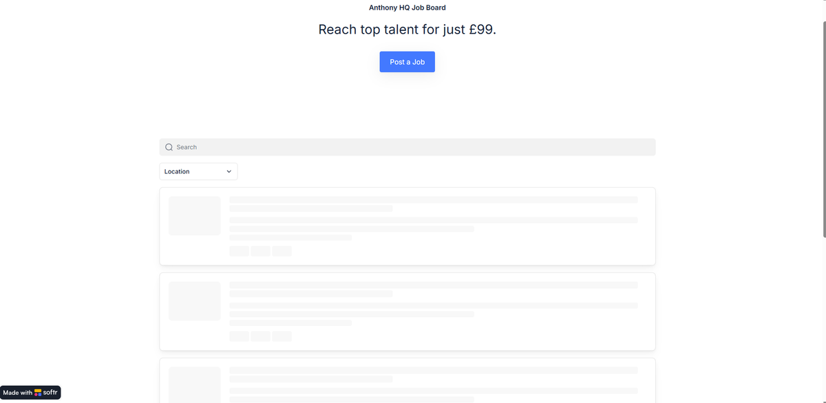 AnthonyIyiegbu's tweet photo. Woke up to my first startup completely dead this morning.
I launched a niche job board Friday 13th of Feb. for Week 1 of my 52-week challenge. It was gaining traction, but today I got an email from Airtable saying I hit my API limit. https://t.co/gaHxNGCy91