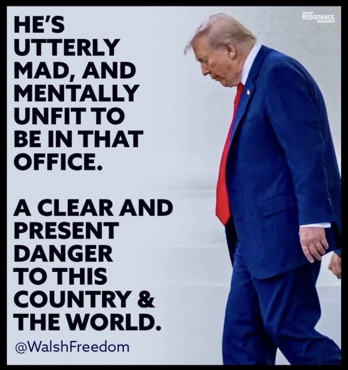 kangaroos991's tweet photo. HARSH but fair? On a scale of 1-10, how happy will you be when he's made FULLY
'accountable' for his crimes? ๐ค
#NobodyIsAboveTheLaw #STOPTariffs
๐Cr: @WalshFreedom #VoteBlue26 ๐ https://t.co/HvpuwvSZPB