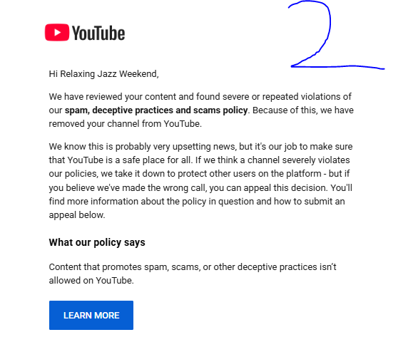 yoraff_'s tweet photo. Hi @TeamYouTube, my channel Relaxing Jazz Weekend was suspended for Spam/Scamming for the second time. My appeal was denied, but I produce 100% original relaxing content. I have never violated any policies. Please help me with a human review. https://t.co/JMA0ZEbVtC #YouTubeHelp https://t.co/P116OOh7fj