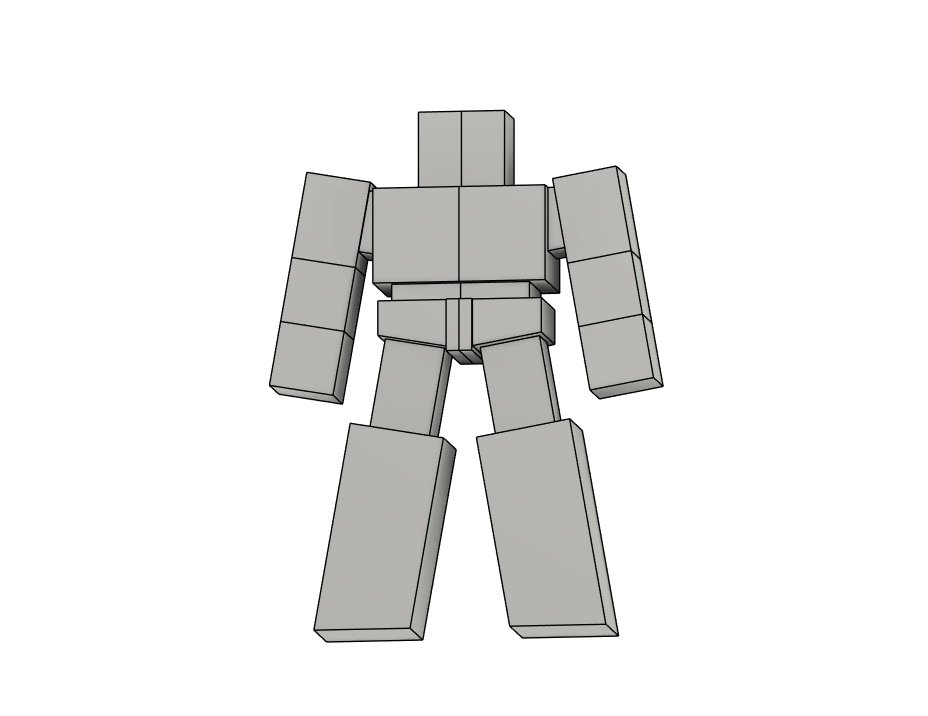 そして気を取り直して新ロボに着手。
ざっくり素体を作りました。
今回はギミックとプロポーションのバランスを取るのが難しそう。

今までと違った毛色の作品を目指して試行錯誤します！