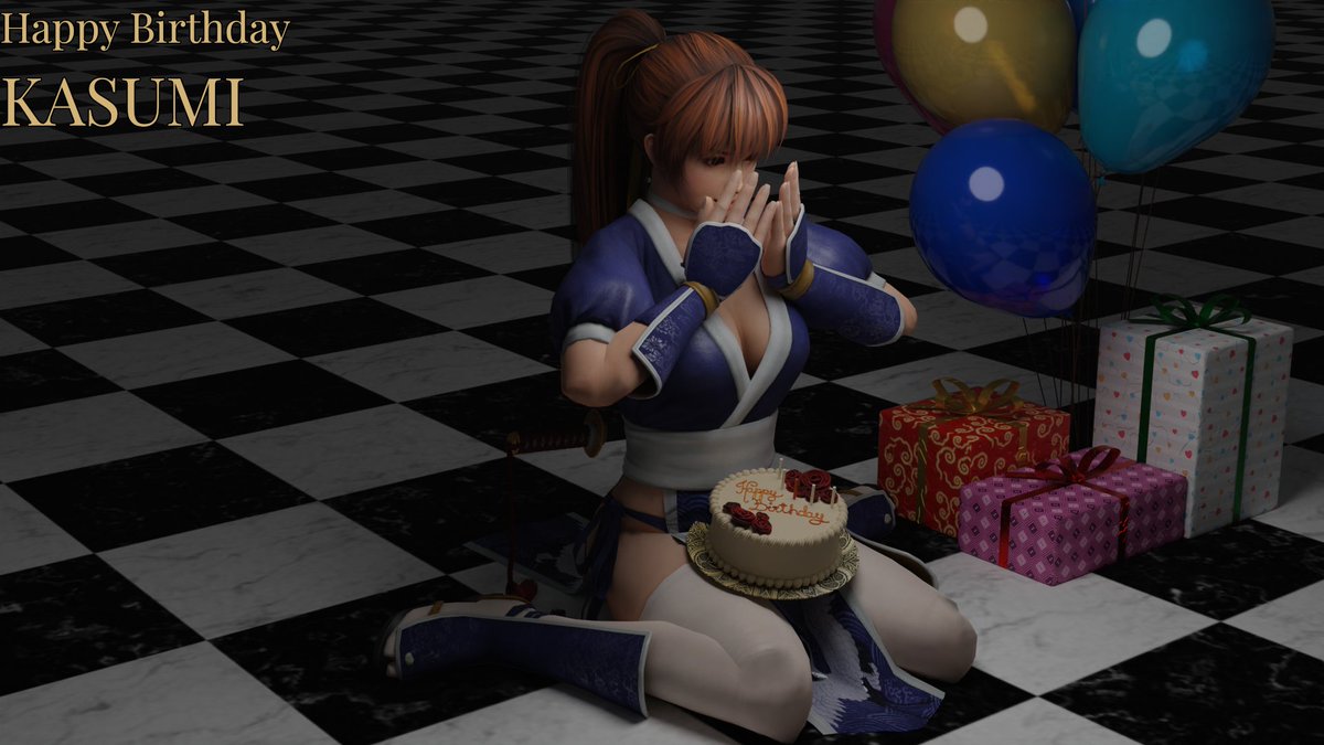 Happy birthday, Kasumi! May you be pampered with our gifts and the love we - Dead or Alive fans, have for you. May the path of Shinobi lead you to a healthy and safe life. Stay safe and healthy, Kasumi! We love you! No gift can truly express how much we adore you.