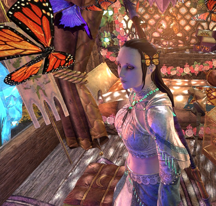 そういえば数日前に蝶々の髪飾りをやっとね…手に入れましてね……