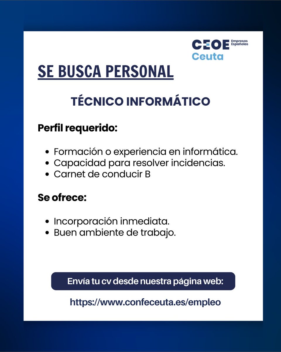 Confederación de Empresarios de Ceuta - CECE tweet media