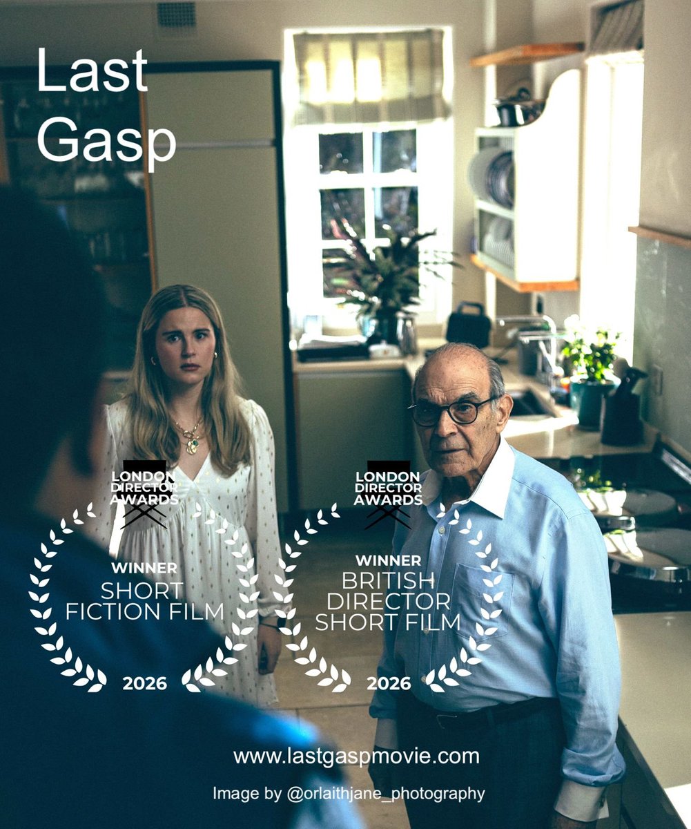 tomchum's tweet photo. We won!
We had a great night for Last Gasp at Friday's London Director Awards winning Best Short Fiction Film and Best British Director Short Film.
Thanks so much London Director Awards! https://t.co/4qqz7orhmH