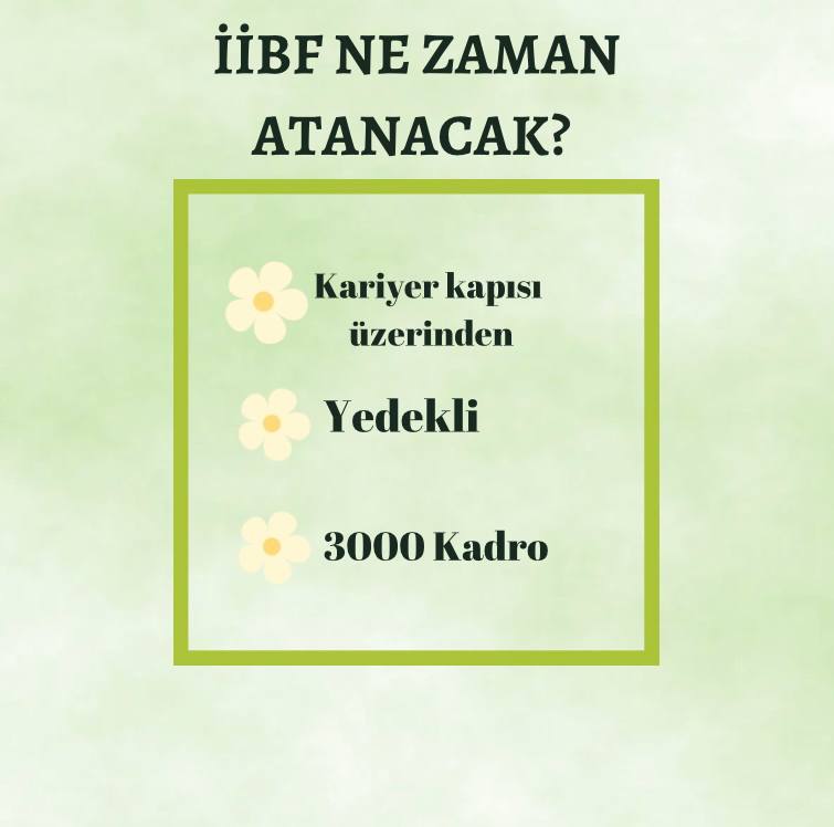 <a href="/burakdemiralptr/">Burak Demiralp</a> <a href="/csbgovtr/">T.C. Çevre, Şehircilik ve İklim Dğş. Bakanlığı</a> <a href="/CevreMufettisi/">Çevre Müfettişi</a> İİBF mezunları Bakanlığınız ve bünyesinde bulunan Kurum ve Başkanlıklar kapsamındaki GİH Kadrolarına atanmak istiyor. <a href="/bsinangul/">Bedri Sinan GÜL</a>
<a href="/yalperenayar/">Yusuf Alperen AYAR</a>
<a href="/mucahitdmrts/">Mücahit Demirtaş</a>
<a href="/hasansuvertr/">Hasan Suver</a>