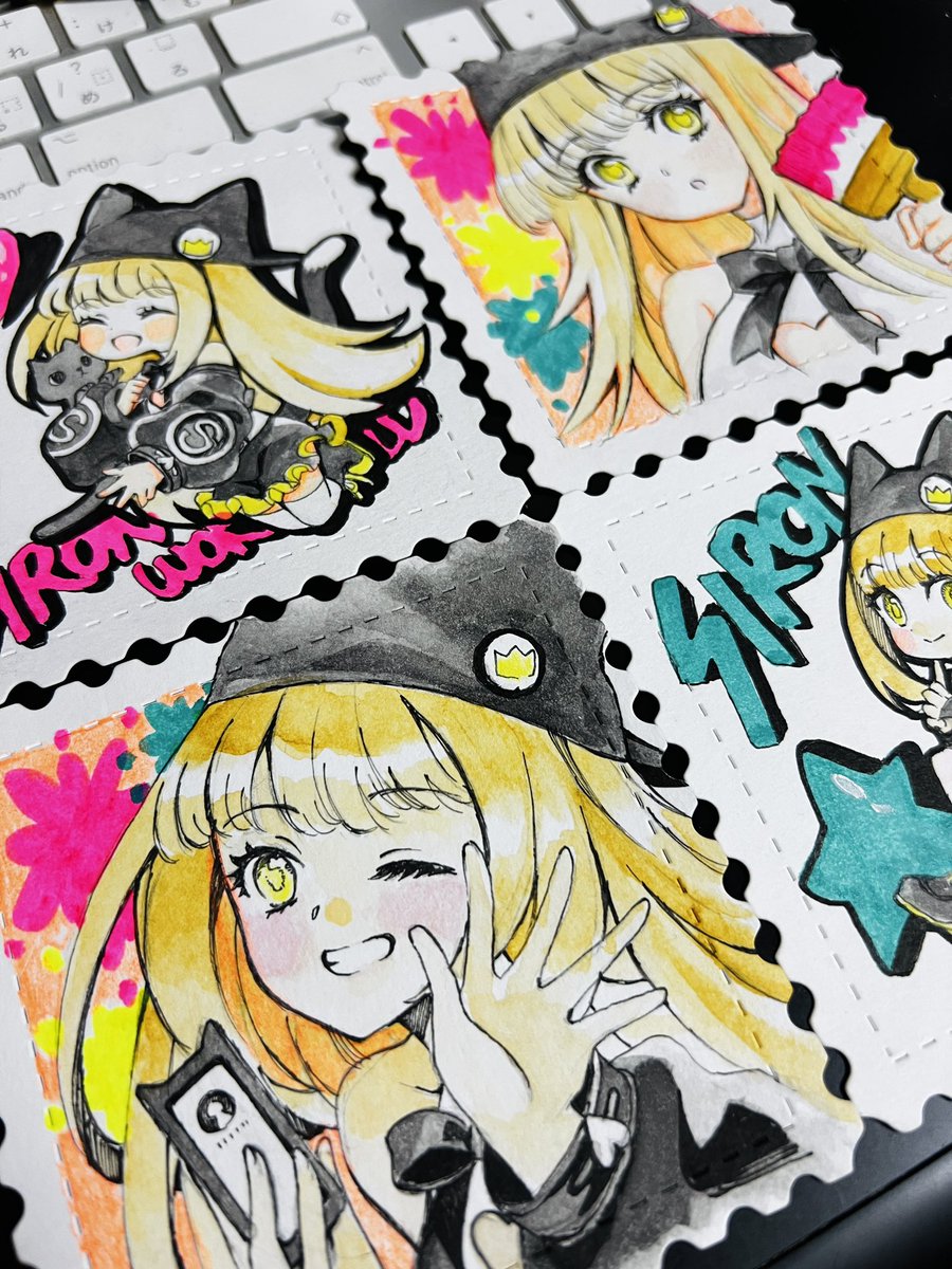 お久しぶりのアナログ原画🎨🐈‍⬛🐾