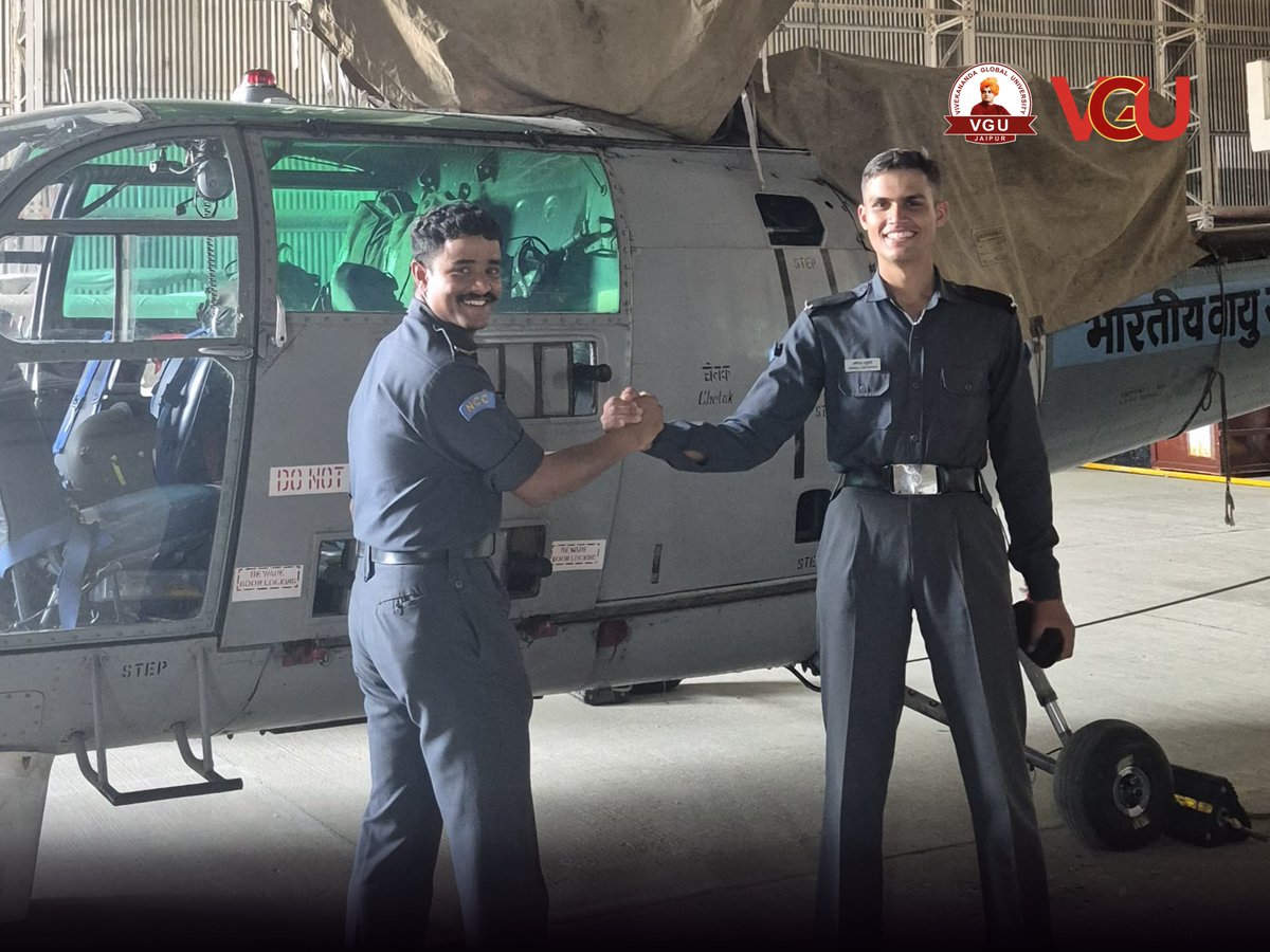 An inspiring interaction with Sqn Leader Sanjesh Singh, proud VIT Campus alumnus, as he connected with our VGU NCC cadets and shared his journey of discipline, dedication, and service to the nation. 

#VGUAlumni #VGUpride #VGUNCC #LeadershipInAction #NationFirst